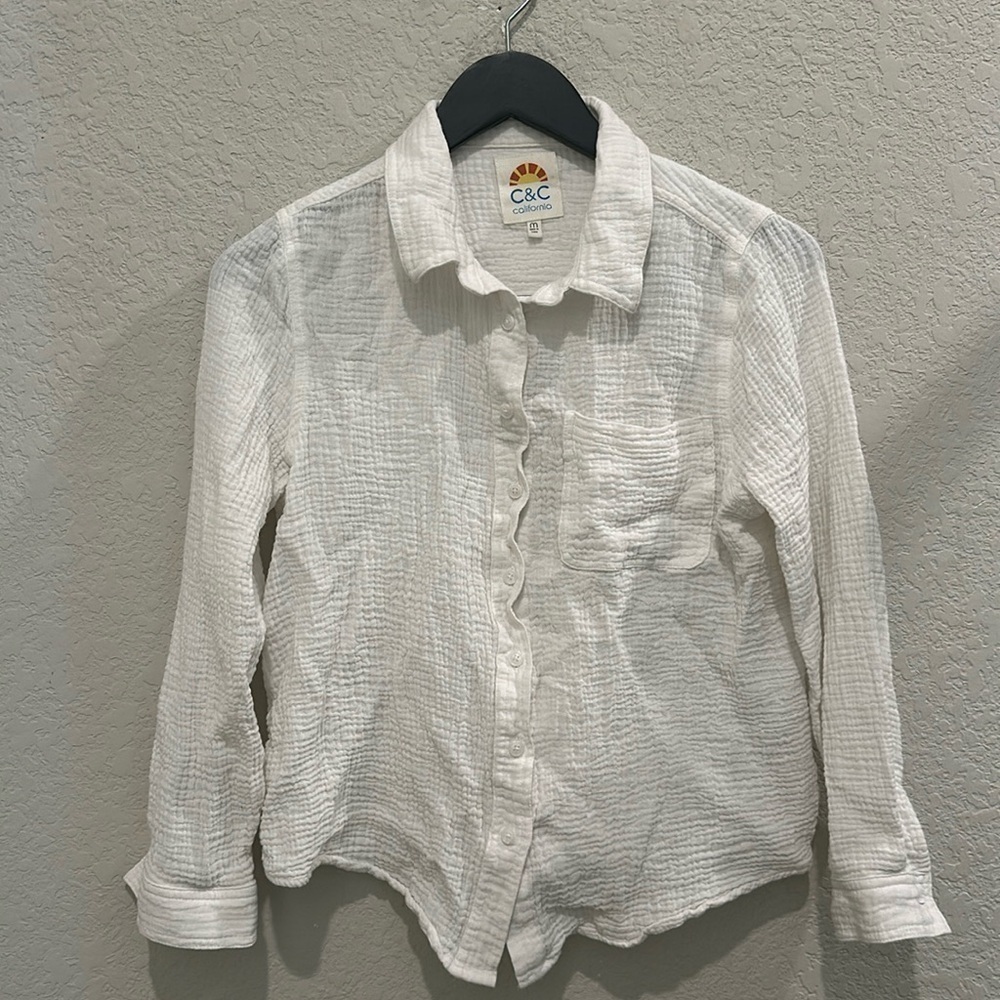 C&C California Medium white shirt